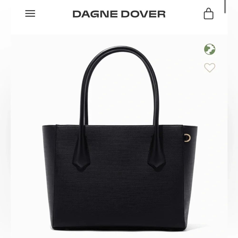 Dagne Dover Signature Legend Tote Black Onyx - Picture 1 of 8